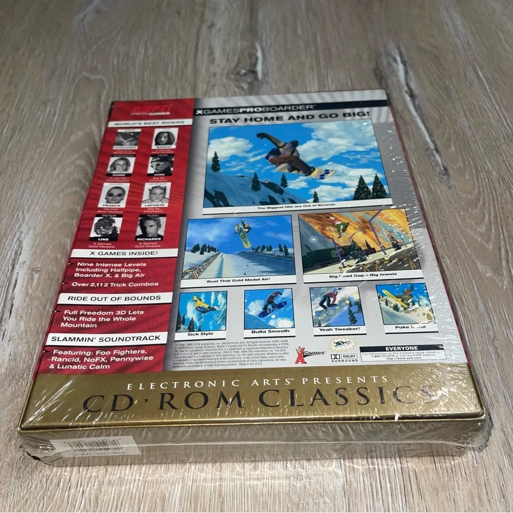 ESPN X Games ProBoarder CD-ROM Classics (PC 1998, 1999) Big Box Factory Sealed